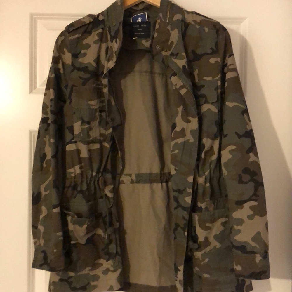 Brand new camo jacket with tags